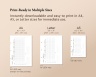 Habit Trackers | Fully Dated 2024-2050 | Printable PDF Habit Tracker with Dates | Planner, Goals Setting