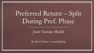 Real Estate Partnership Model (preferred return) - Eloquens