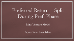 Real Estate Partnership Model (preferred return)