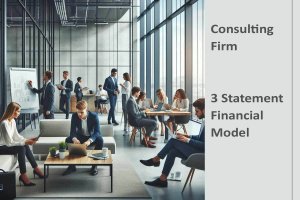 Consulting Business Financial Model with Subscription Revenue