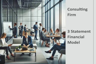 Consulting Business Financial Model with Subscription Revenue