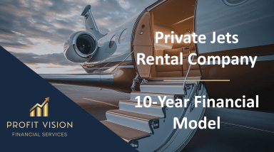 Private Jets Rental Company – 10 Year Financial Model