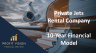 Private Jets Rental Company – 10 Year Financial Model