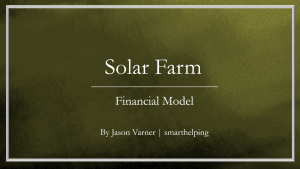 Solar Farm Financial Modeling Tool