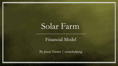 Solar Farm Financial Modeling Tool