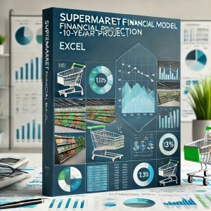 Supermarket Financial Model with 10 Years Projection (Excel)