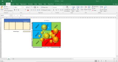 GE Matrix Excel Model - 10 Portfolio Elements Auto Charting