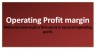 Operating Profit Margin Excel Template