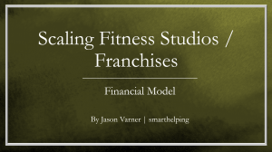 Scaling Model for Fitness Studios (up to 36 Tranches over 15 years)