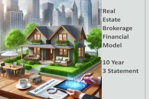Real Estate Brokerage Financial Model 10 Years