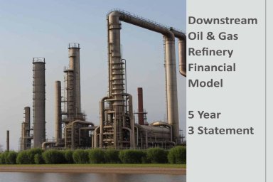 Downstream Oil and Gas Refinery Financial Model 20 Years