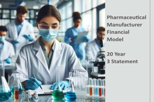 Pharmaceutical Manufacturer Finance Model 20 Year 3 Statement 105 Tab Excel Workbook
