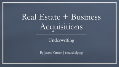 Senior Living Real Estate Underwriting Model