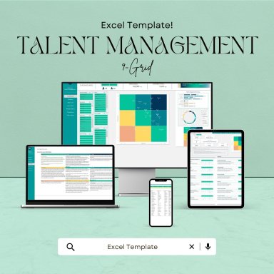 9 Box Grid Talent Management Toolkit Template