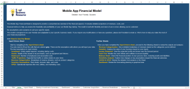 Mobile App (SaaS) Financial Model & Valuation Template