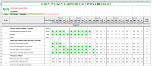 Employee Productivity Checklist - Daily and Weekly Task Management