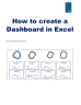 How to create a Dashboard in Excel - Page 1