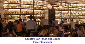 Cocktail Bar Monthly 5-Year 3-Statement Financial Forecast Model