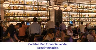 Cocktail Bar Monthly 5-Year 3-Statement Financial Forecast Model