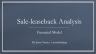Sale-leaseback Real Estate Model - Lessee vs Lessor