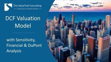 DCF Business Valuation Model with Sensitivity and Financial Analysis