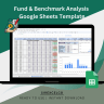 Fund & Benchmark Analysis Google Sheets Template | Investment Analytics | Compare Funds with Custom Benchmarks
