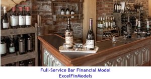 Full-Service Bar Monthly 5-Year 3-Statement Financial Forecast Model