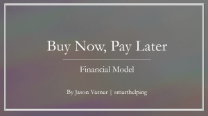 Buy Now, Pay Later (BNPL) Excel Financial Model Template for Startups