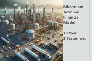 Midstream Oil & Gas Financial Model 20 Year 130 tab Excel Workbook