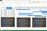 Multipurse Gantt Chart+ Formatted Cells Template - Eloquens