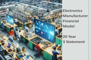 Electronics Manufacturer Financial Model 20 Year 140 Tab Excel Workbook