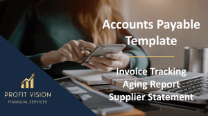 Accounts Payable Template / Invoice Tracking - Aging Report - Supplier Statement
