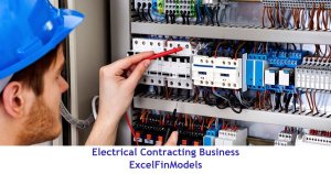 Electrical Contracting Company Monthly 5-Year 3-Statement Financial Forecast Model