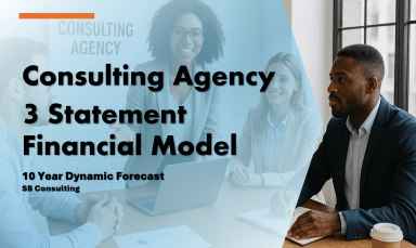Consulting Agency 3 Statement Financial Model Template