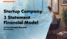 Startup Company 3 Statement Financial Model