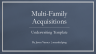 Multi-family Acquisitions Model - Includes Forward Assumptions, Waterfall, T12, and More