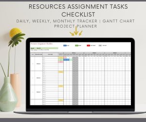 Recourses Assignment Tasks Checklist - Daily Tracking