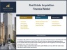 Real Estate Acquisition Financial Model (Commercial, Industrial, Residential)
