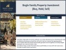 Single Family Residential Property Investment Model (Buy, Hold, Sell)