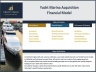 Yacht Marina Acquisition Financial Model