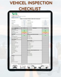 Vehicle Maintenance Inspection Checklist – Interior, Exterior, Fluids & Electrical