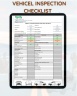 Vehicle Maintenance Inspection Checklist – Interior, Exterior, Fluids & Electrical