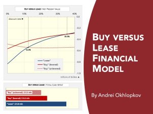 Buy versus Lease Financial Model