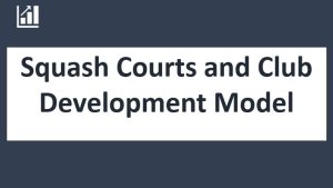 Squash Court and Club Financial Model 10 years