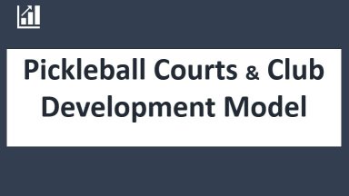 Pickleball Court and Club Financial Model (10-year Three Statement Analysis)