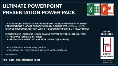 ULTIMATE POWERPOINT PACK - 68 Slides: Baker, Boston Consulting Group & McKinsey Slides