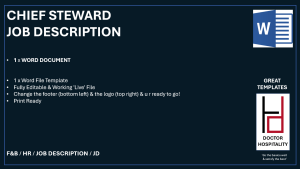 Job Description Chief Steward - Word Document.