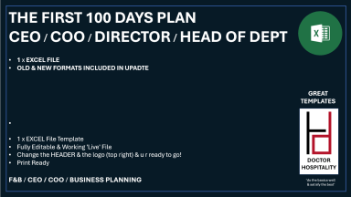 CEO First 100 Days Plan.