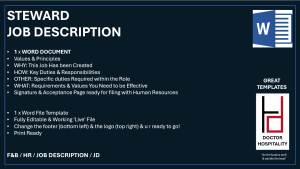 Job Description Steward - Word Document