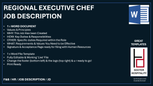 Job Description Regional Executive Chef 2 - Word Document